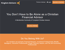 Tablet Screenshot of kingdomadvisors.com